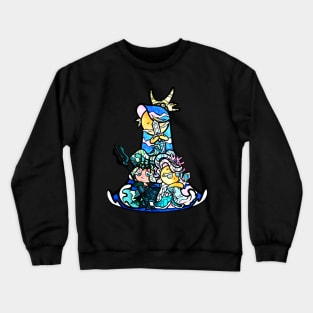 Sea fairy - stained glass cookie run Crewneck Sweatshirt